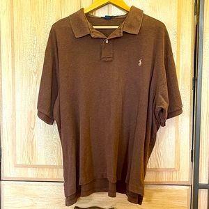 Men’s Ralph Lauren Soft Cotton Polo Shirt XXL - Brown